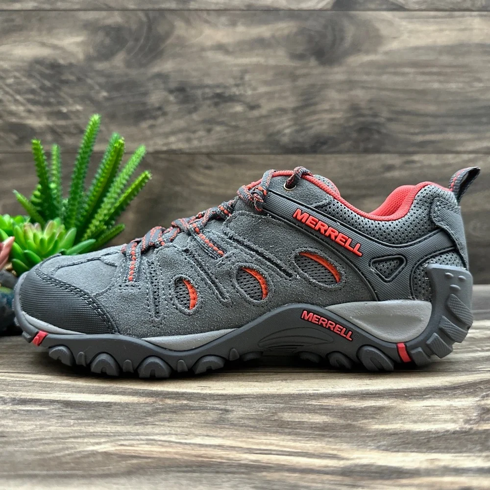 NIB Merrell Crosslander Vent Hiker Sneaker Gray Castle Rock Cayenne - Picture 6 of 15